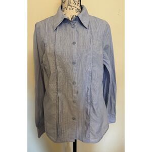 Coldwater Creek blue strip shirt - size Medium